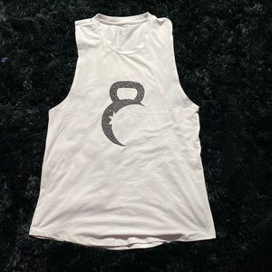 Zyia large white kettle moon tank top
